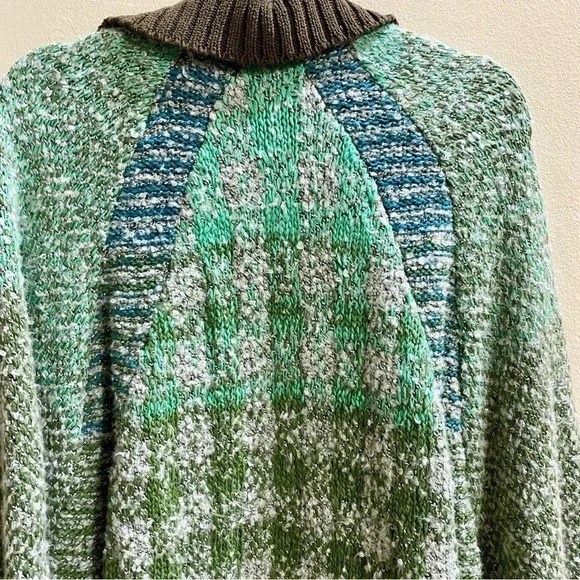 New Free People Time After Time Cardigan Sweater Jacket in Green Jade Medium - Picture 14 of 17